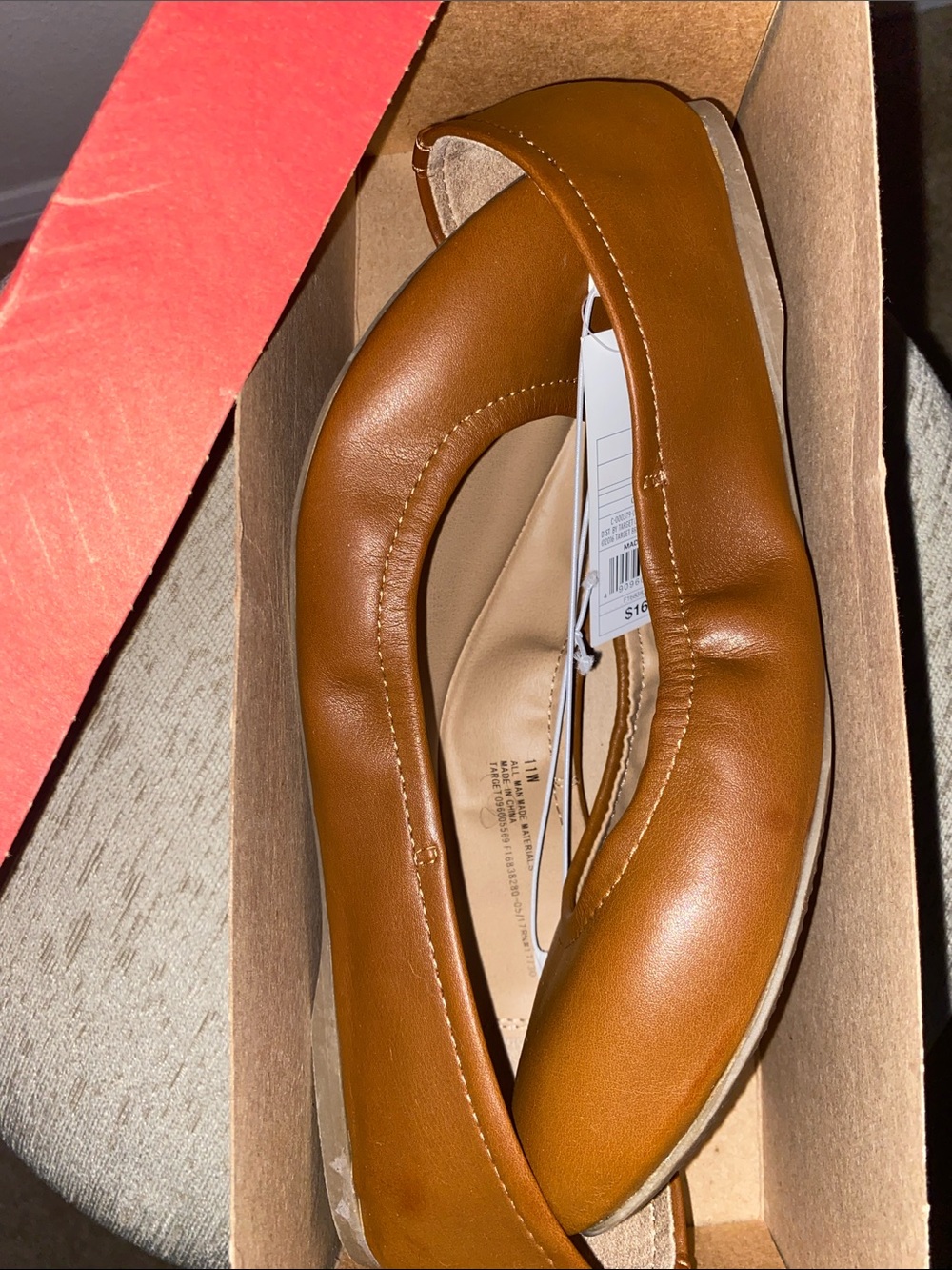 Mossimo Supply Co. Women's Cognac Ballet Flats